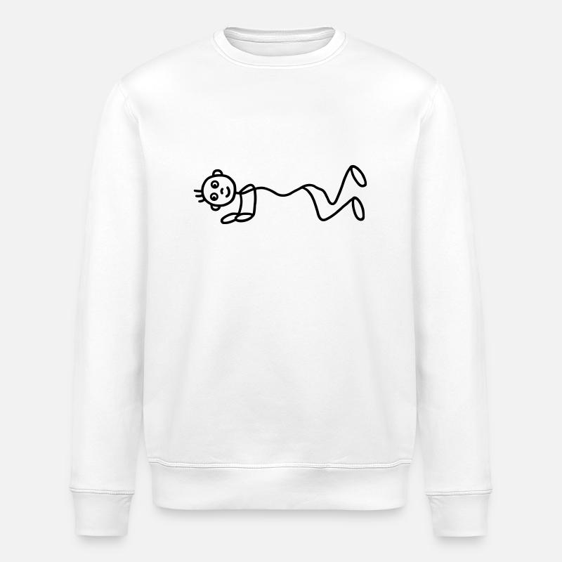Homme - pompes - push ups - Sweat bio ROLLER Stanley/Stella Unisexe - blanc