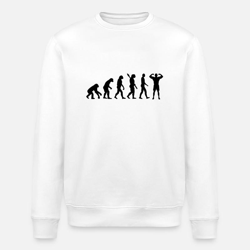 Evolution Bodybuilding - Stanley/Stella Unisex Bio-Sweatshirt ROLLER - Weiß