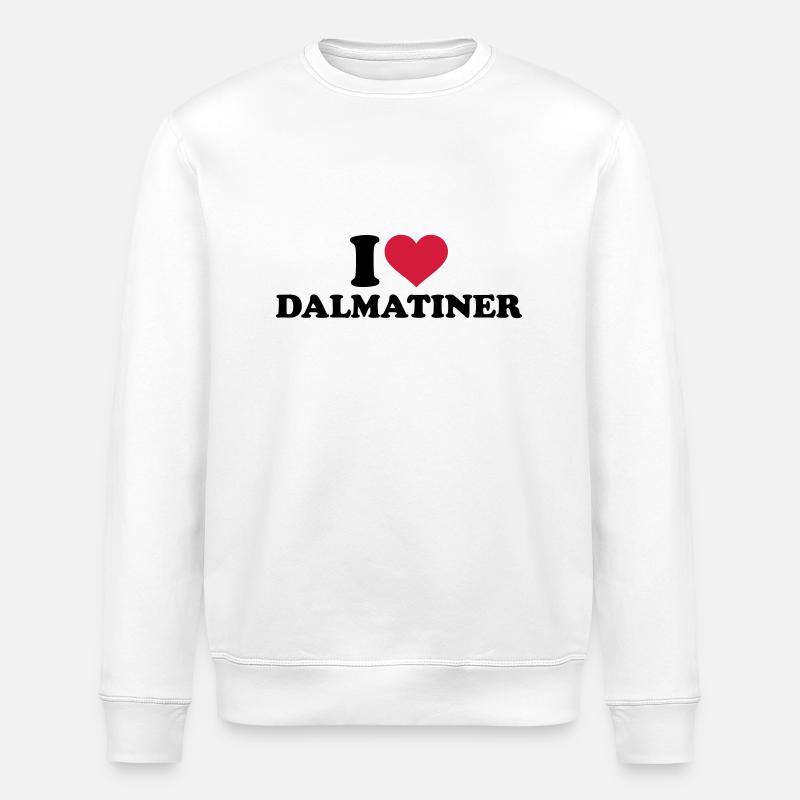 Dalmatiner - Stanley/Stella Unisex Bio-Sweatshirt ROLLER - Weiß