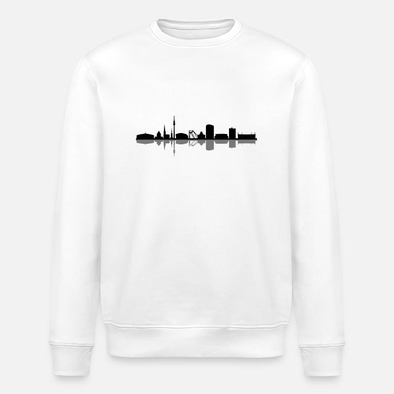 Skyline - Dortmund - Stanley/Stella Unisex Bio-Sweatshirt ROLLER - Weiß