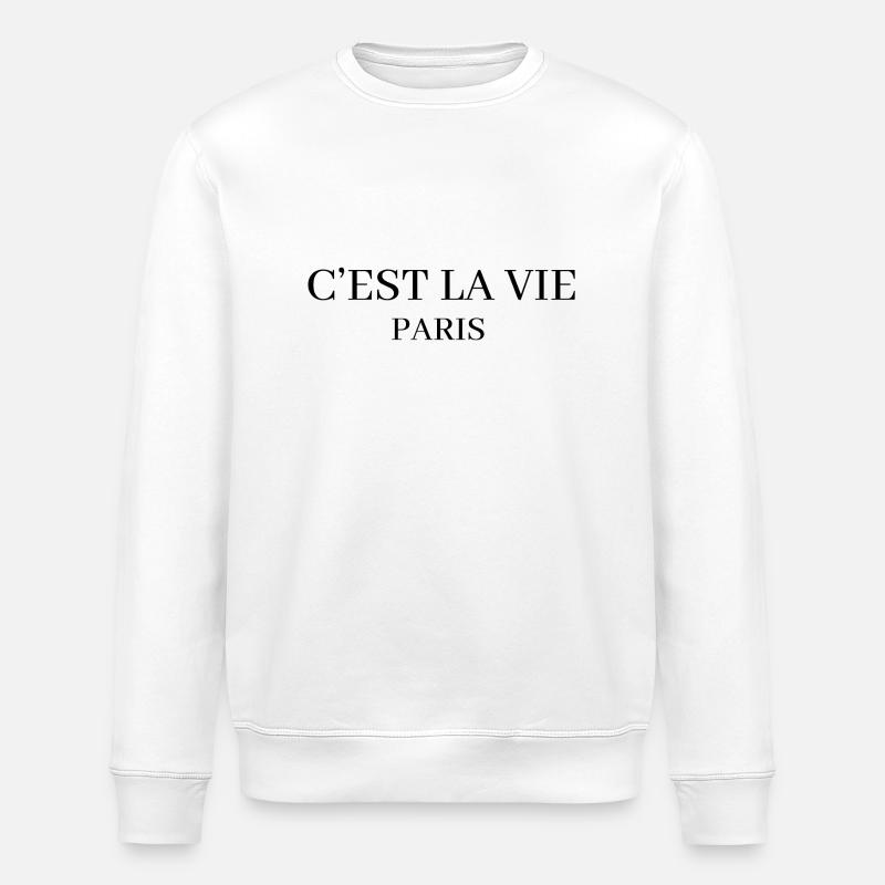 C’est La Vie Paris - Sweat bio ROLLER Stanley/Stella Unisexe - blanc