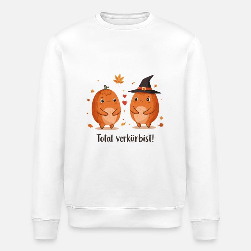 Kürbis Liebe - Stanley/Stella Unisex Bio-Sweatshirt ROLLER - Weiß
