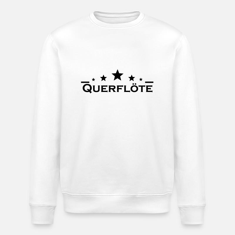 Querflöte - Stanley/Stella Unisex Bio-Sweatshirt ROLLER - Weiß