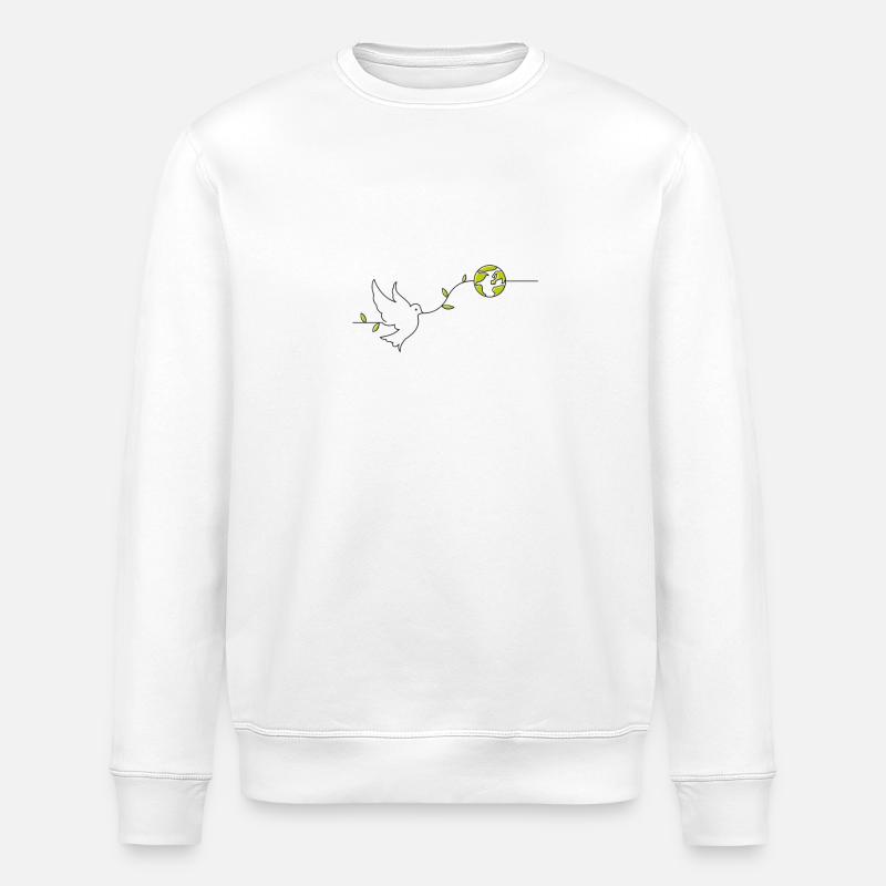 paix - Sweat bio ROLLER Stanley/Stella Unisexe - blanc