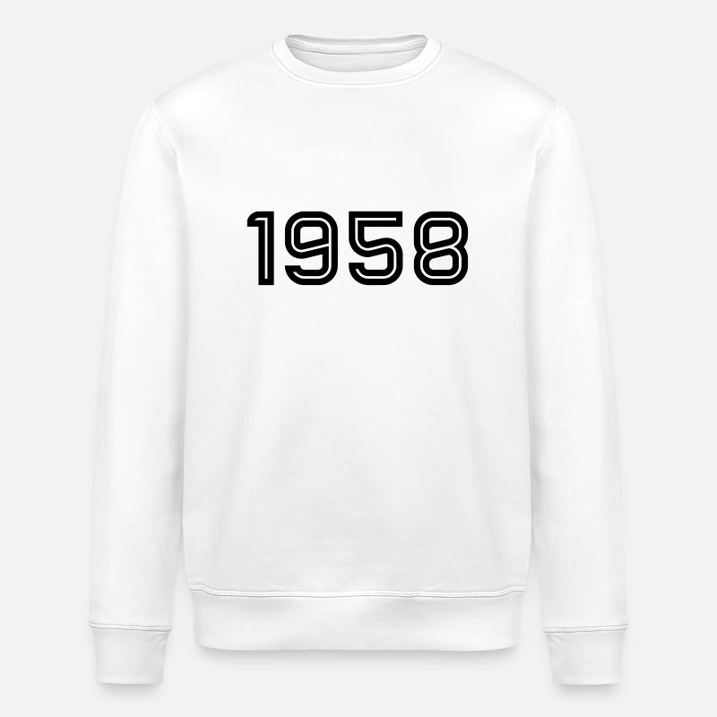 1958 Inline - Stanley/Stella ROLLER Unisex Organic Sweatshirt - white