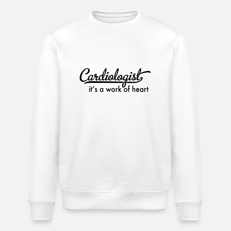 Cardiologue - Sweat bio ROLLER Stanley/Stella Unisexe - blanc