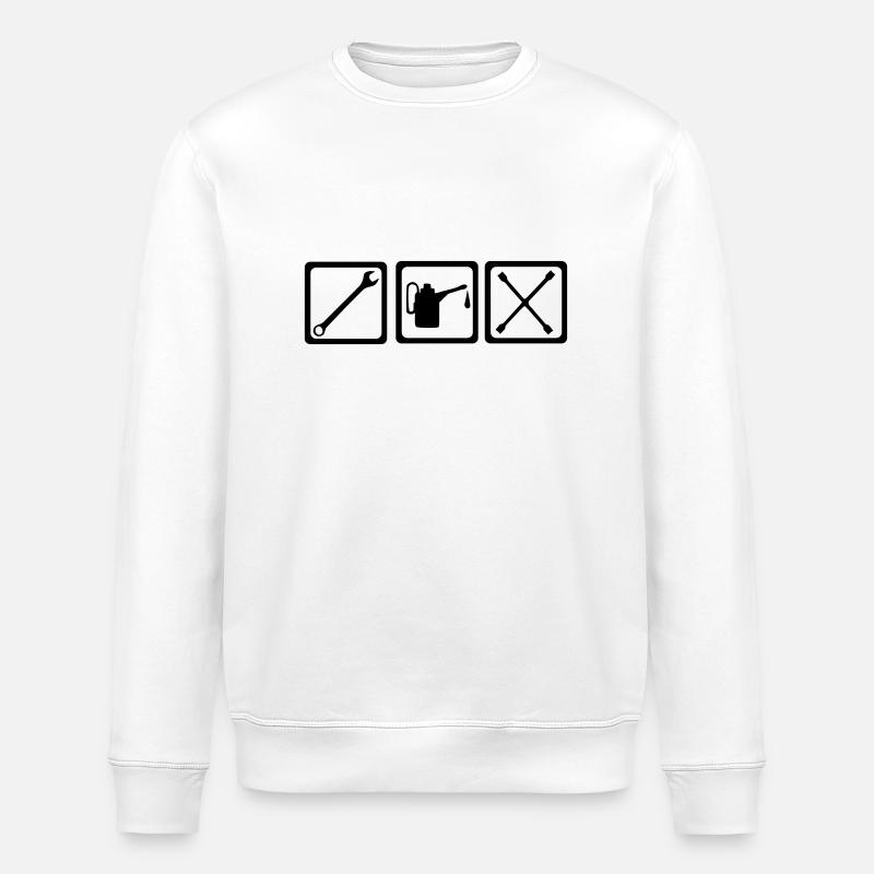 Voiture - Sweat bio ROLLER Stanley/Stella Unisexe - blanc
