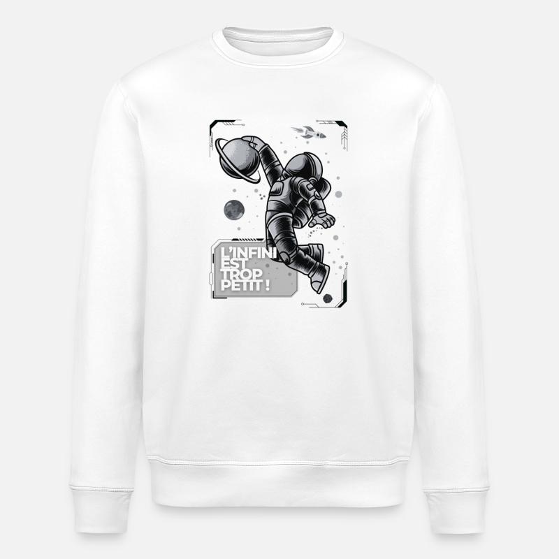 INFINI SIDERAL - Sweat bio ROLLER Stanley/Stella Unisexe - blanc