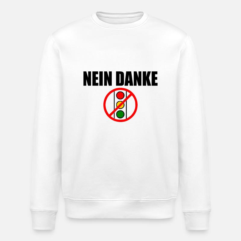 Ampel nein dank - Stanley/Stella Unisex Bio-Sweatshirt ROLLER - Weiß