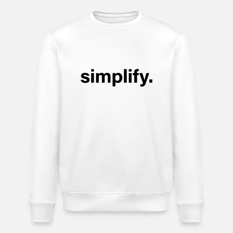 simplify - Stanley/Stella ROLLER Unisex Organic Sweatshirt - white