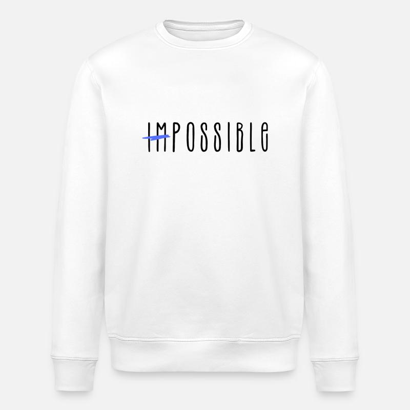 Impossible - Stanley/Stella Unisex Bio-Sweatshirt ROLLER - Weiß