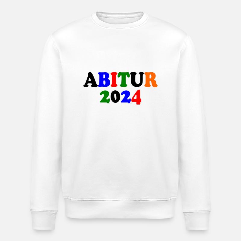 Abitur 2024 - Stanley/Stella Unisex Bio-Sweatshirt ROLLER - Weiß