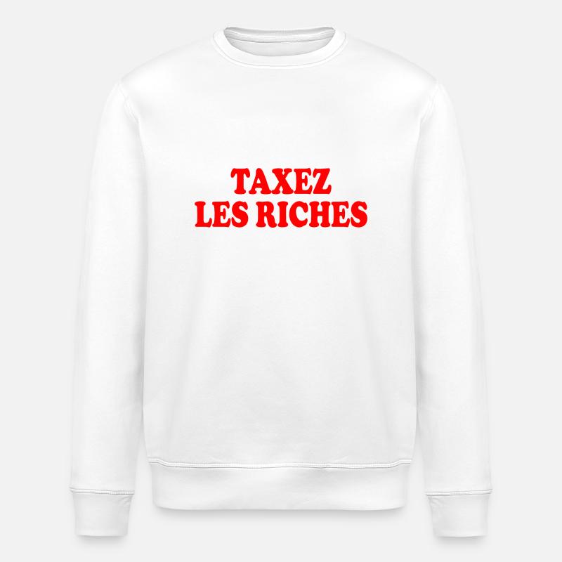 Besteuerung der Reichen - Stanley/Stella Unisex Bio-Sweatshirt ROLLER - Weiß