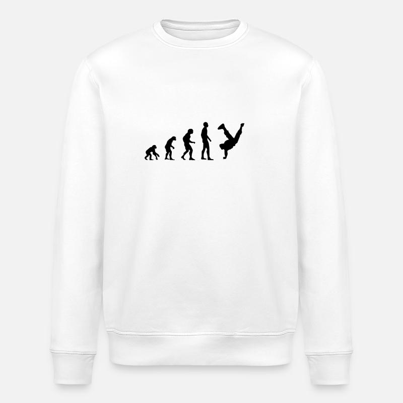 Breakdancer - Stanley/Stella Unisex Bio-Sweatshirt ROLLER - Weiß