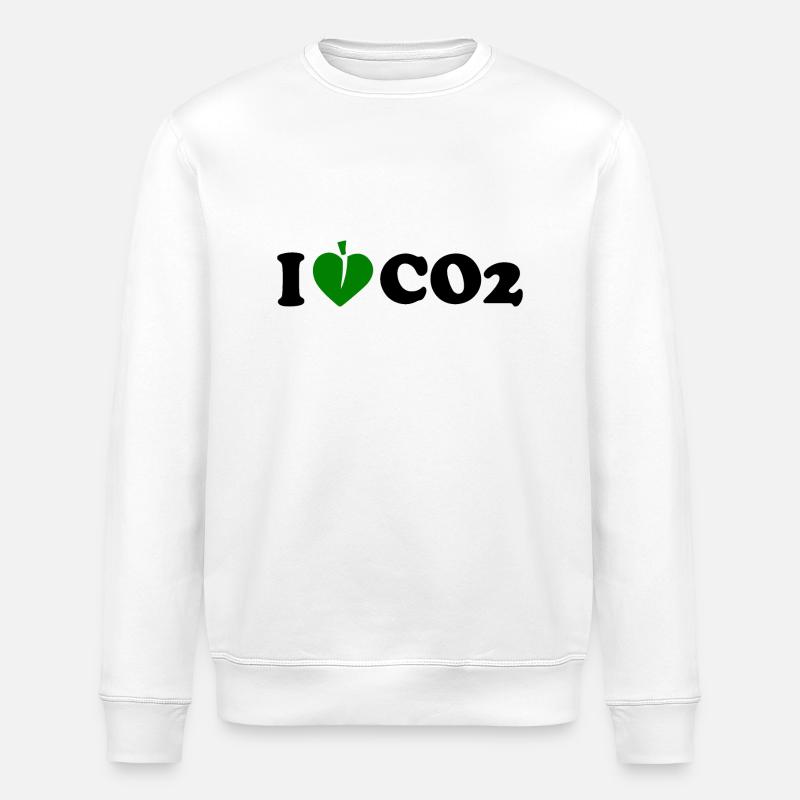 I love co2 - Stanley/Stella Unisex Bio-Sweatshirt ROLLER - Weiß