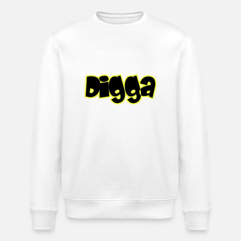 Digga - Stanley/Stella Unisex Bio-Sweatshirt ROLLER - Weiß