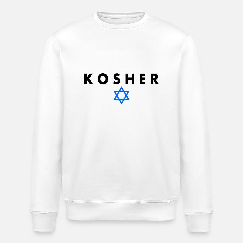 Kosher - Stanley/Stella Unisex Bio-Sweatshirt ROLLER - Weiß