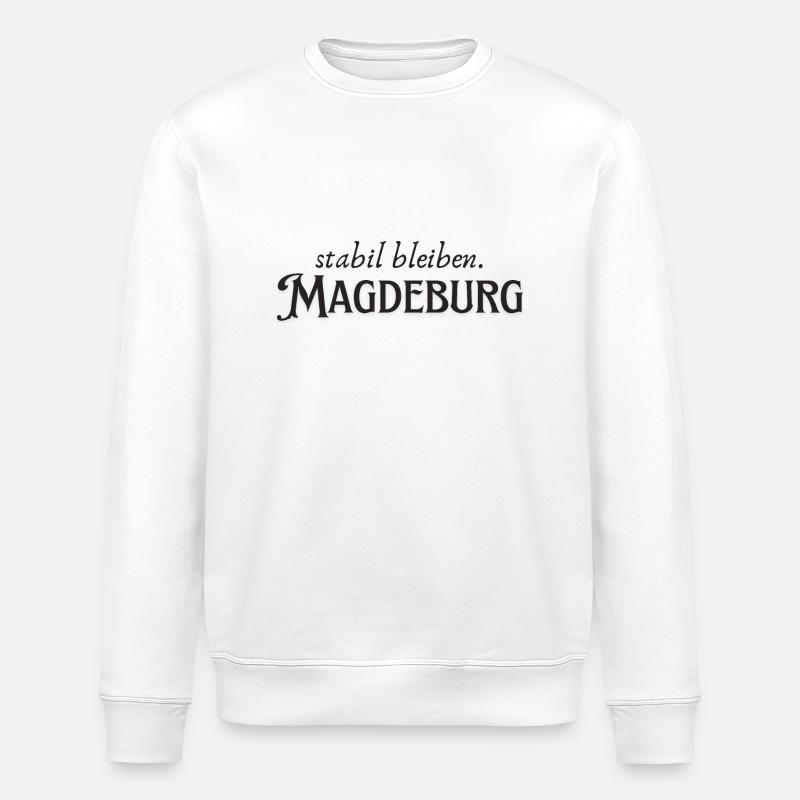 Magdebourg reste stable - Sweat bio ROLLER Stanley/Stella Unisexe - blanc