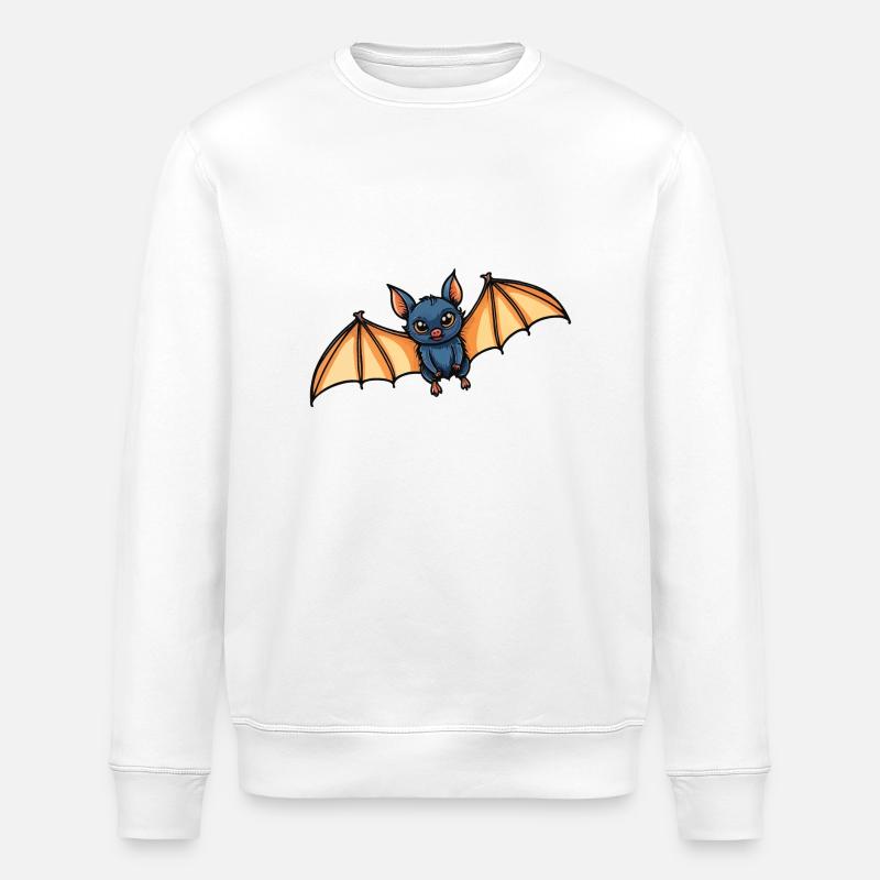 Fledermaus Neo Traditional - Stanley/Stella Unisex Bio-Sweatshirt ROLLER - Weiß