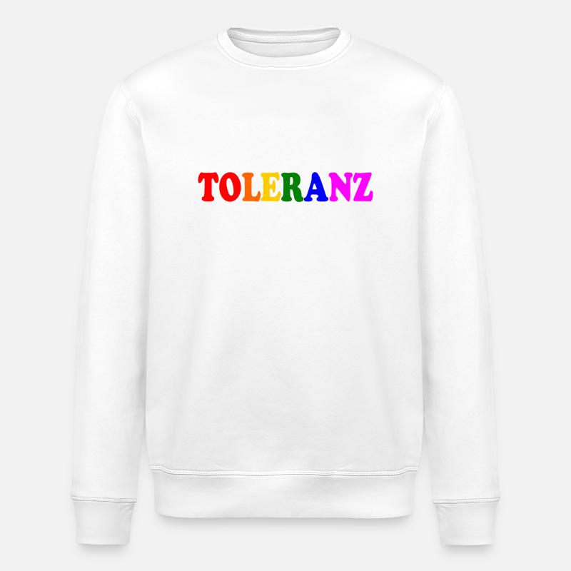 Toleranz - Stanley/Stella Unisex Bio-Sweatshirt ROLLER - Weiß