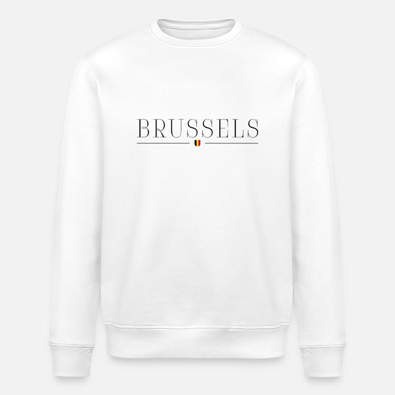 Bruxelles : élégance, chocolat, caractère - Sweat bio ROLLER Stanley/Stella Unisexe - blanc
