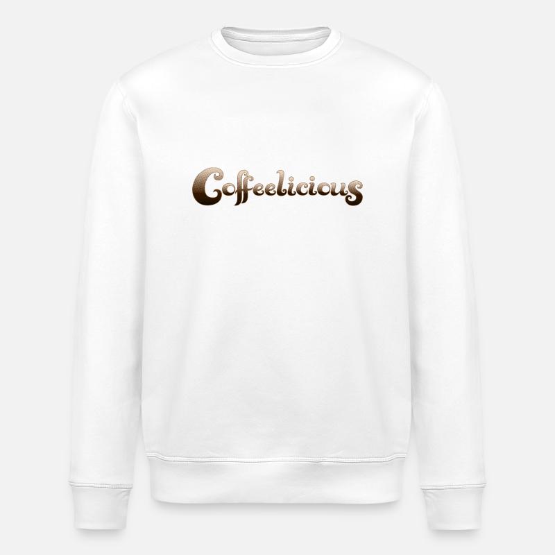 Coffeelicious - Stanley/Stella ROLLER Unisex Organic Sweatshirt - white