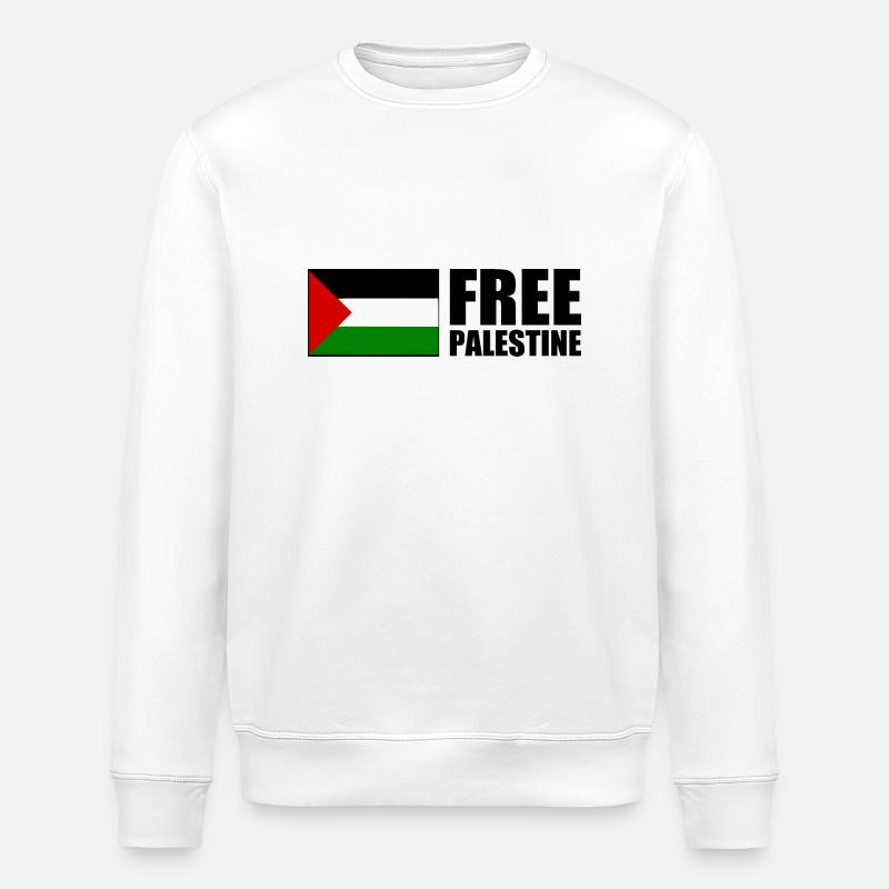 Free palestine - Stanley/Stella Unisex Bio-Sweatshirt ROLLER - Weiß