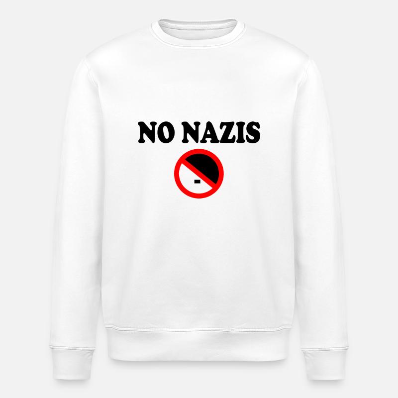 Pas de nazis - Sweat bio ROLLER Stanley/Stella Unisexe - blanc