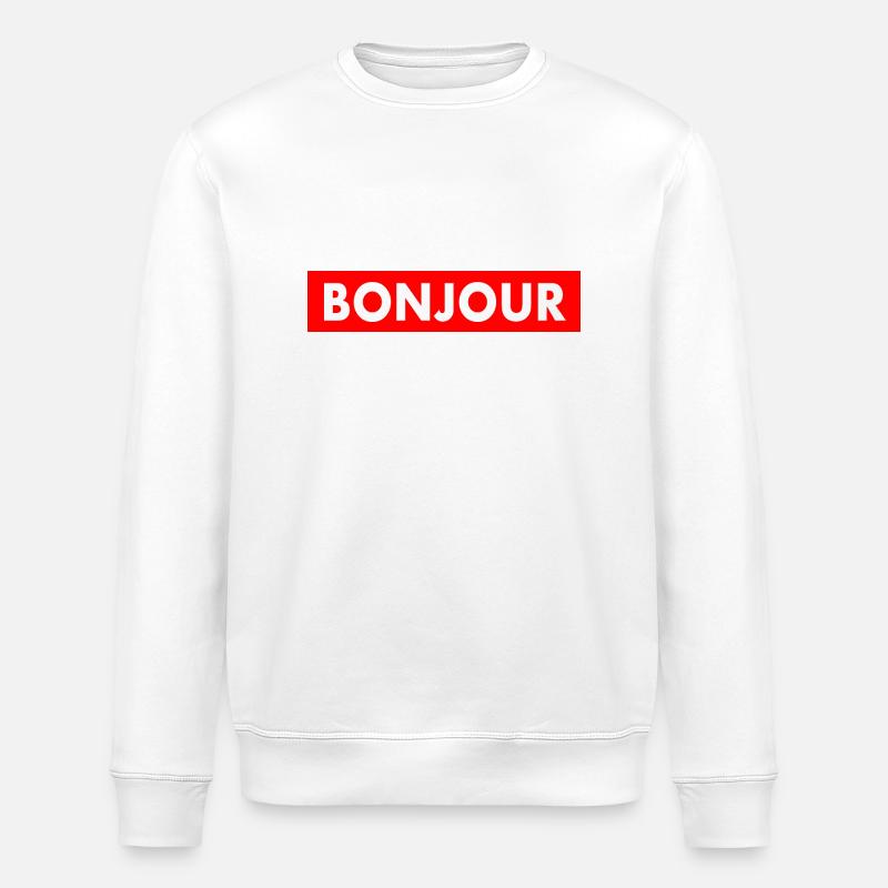 Bonjour - Stanley/Stella Unisex Bio-Sweatshirt ROLLER - Weiß