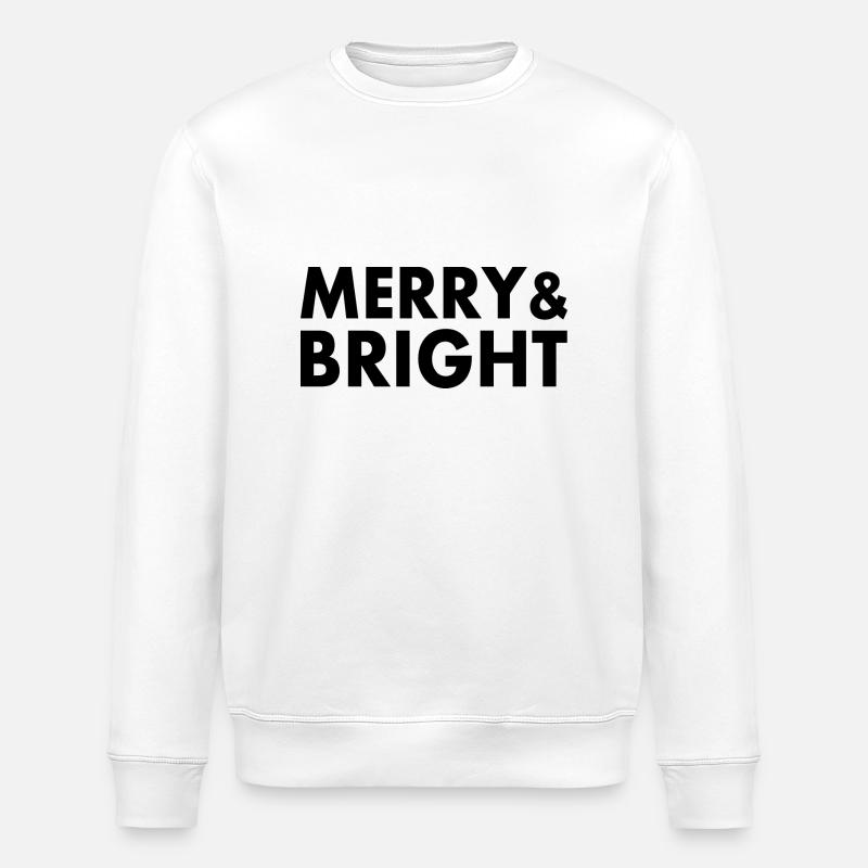 Merry and bright - Sweat bio ROLLER Stanley/Stella Unisexe - blanc
