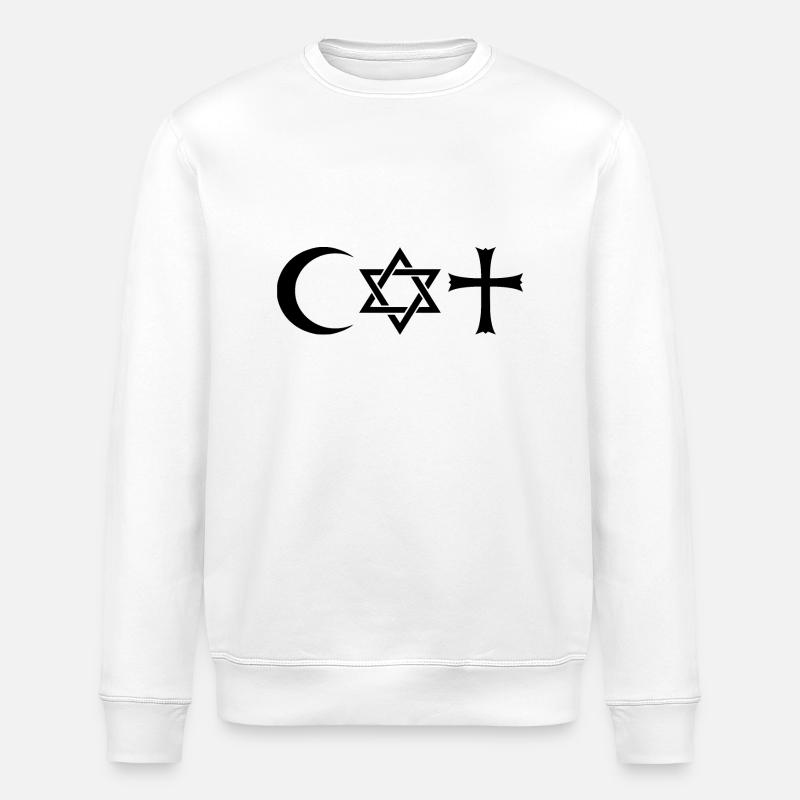 coexist - Stanley/Stella Unisex Bio-Sweatshirt ROLLER - Weiß