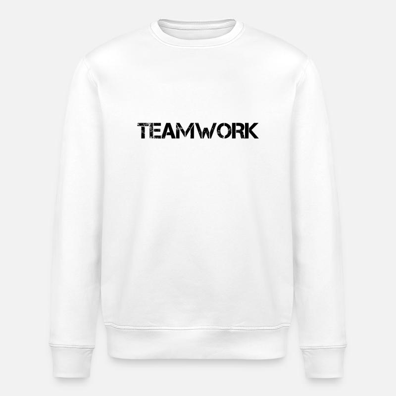 Teamwork Gruppe Teamarbeit - Stanley/Stella Unisex Bio-Sweatshirt ROLLER - Weiß