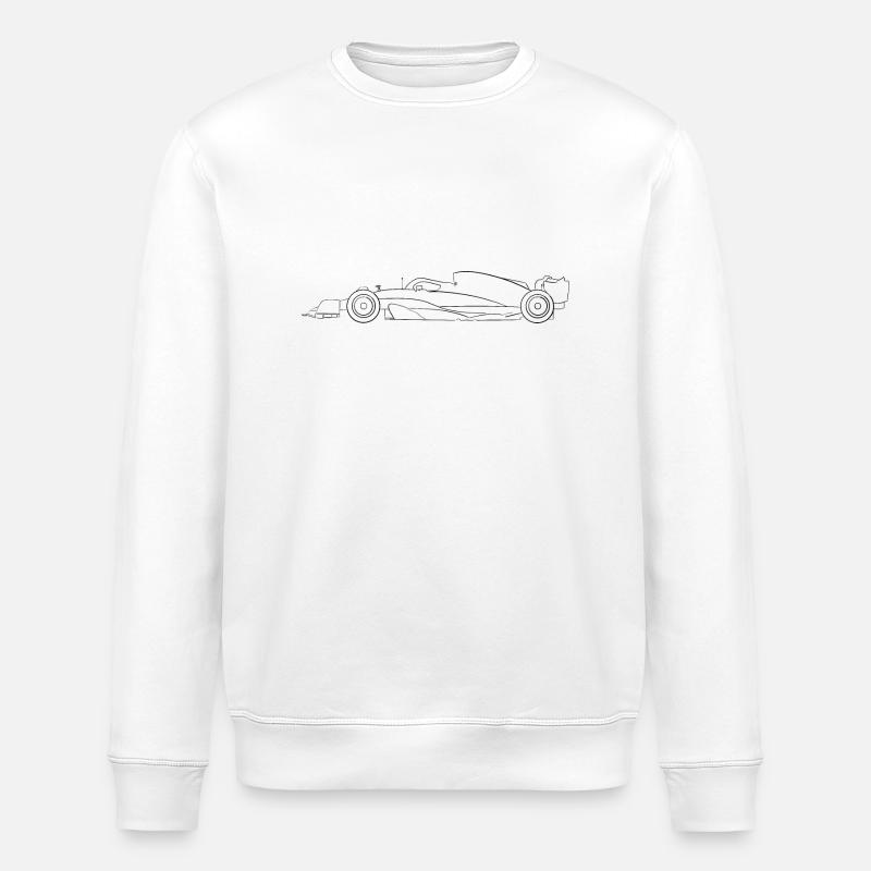 Voiture de course - Sweat bio ROLLER Stanley/Stella Unisexe - blanc