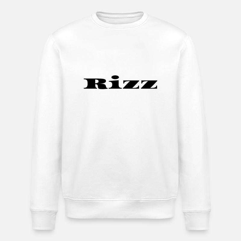 Modern Rizz Black Design - Stanley/Stella ROLLER Unisex Organic Sweatshirt - white