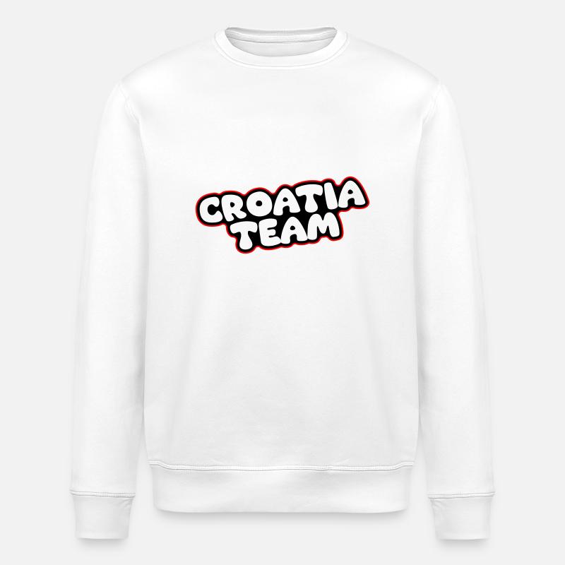 Équipe Croatie - Sweat bio ROLLER Stanley/Stella Unisexe - blanc