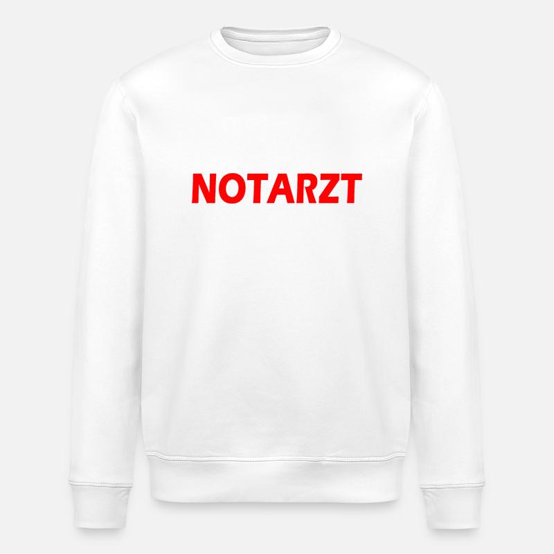 Notarzt - Sweat bio ROLLER Stanley/Stella Unisexe - blanc