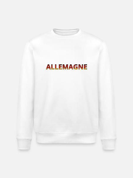 Flag of Germany - Stanley/Stella ROLLER Unisex Organic Sweatshirt - white