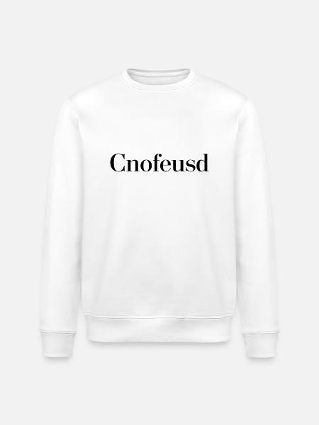 Confused black - Stanley/Stella ROLLER Unisex Organic Sweatshirt - white