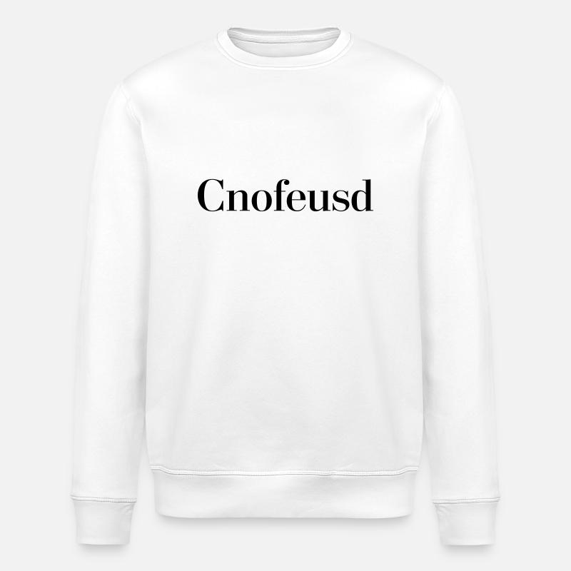 Confused schwarz - Stanley/Stella Unisex Bio-Sweatshirt ROLLER - Weiß