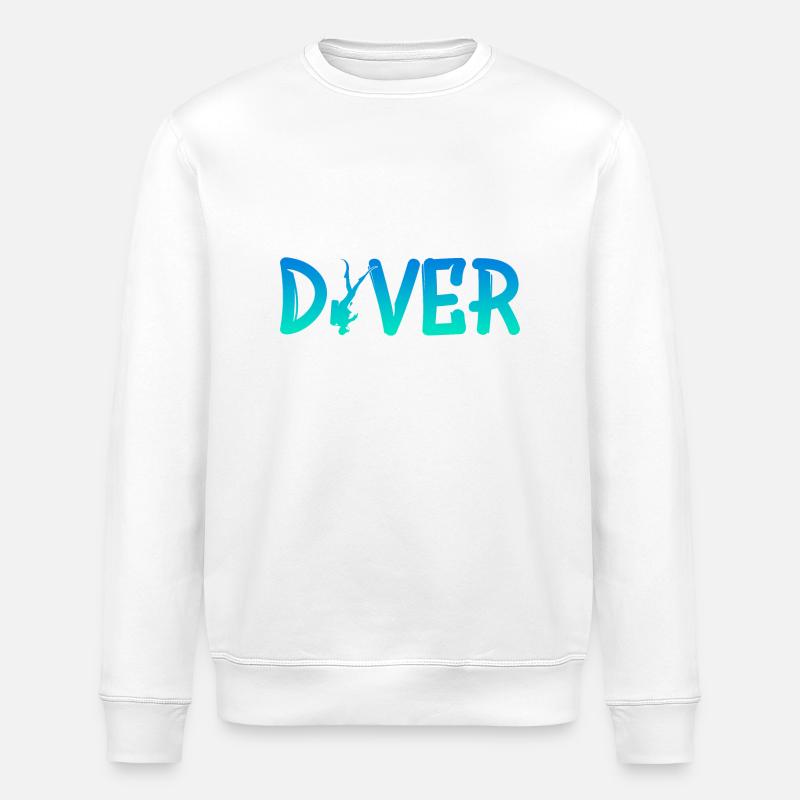 Diver - Stanley/Stella Unisex Bio-Sweatshirt ROLLER - Weiß