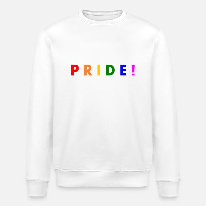 Pride - Stanley/Stella ROLLER Unisex Organic Sweatshirt - white