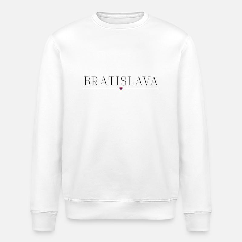 Bratislava : charme sur le Danube - Sweat bio ROLLER Stanley/Stella Unisexe - blanc