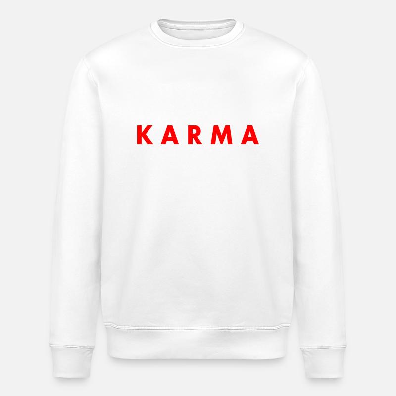 Karma - Stanley/Stella Unisex Bio-Sweatshirt ROLLER - Weiß