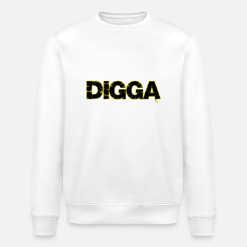 Digga - Stanley/Stella Unisex Bio-Sweatshirt ROLLER - Weiß