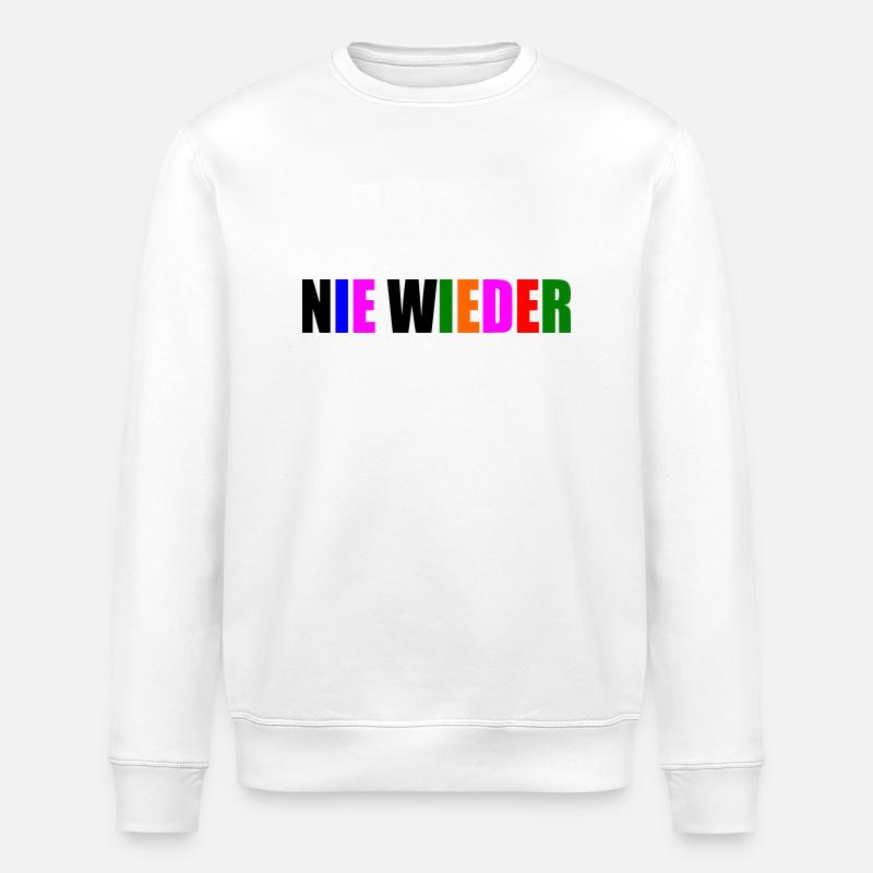 Nie wieder - Stanley/Stella Unisex Bio-Sweatshirt ROLLER - Weiß