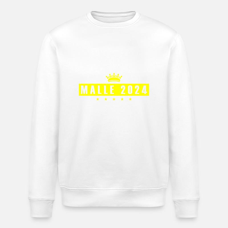Malle 2024 Krone - Stanley/Stella Unisex Bio-Sweatshirt ROLLER - Weiß
