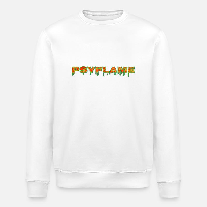 Psyflame Logo - Stanley/Stella Unisex Bio-Sweatshirt ROLLER - Weiß