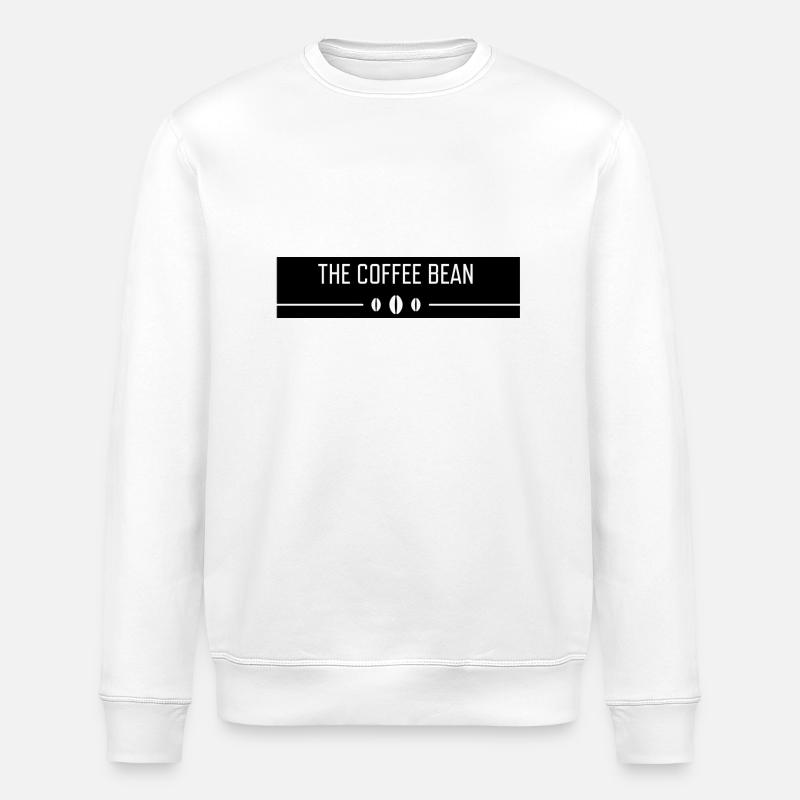 The Coffee Bean slogan - Stanley/Stella ROLLER Unisex Organic Sweatshirt - white