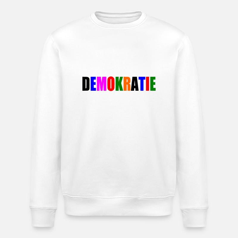 Demokratie - Stanley/Stella Unisex Bio-Sweatshirt ROLLER - Weiß