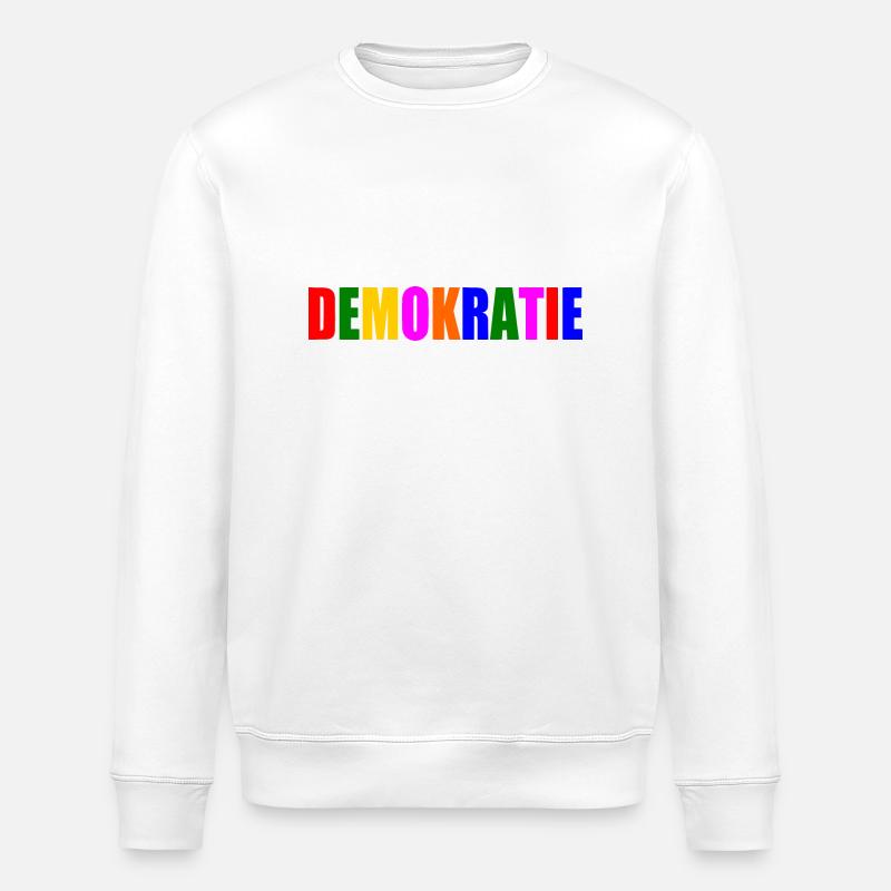 Demokratie - Stanley/Stella Unisex Bio-Sweatshirt ROLLER - Weiß